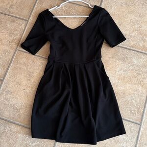 Lush Scoop Back Skater Dress